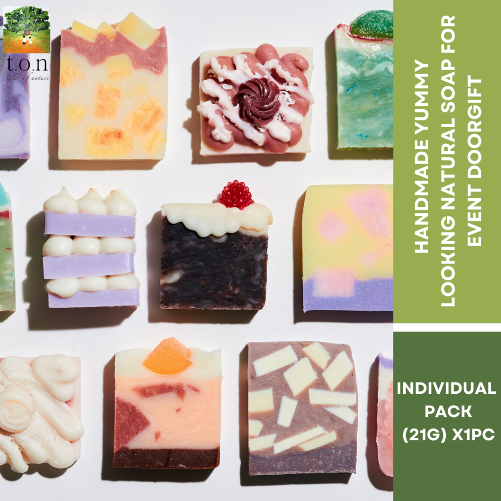 t.o.n Handmade Yummy Looking Natural Soap /Perfect for Event Doorgift (21g)