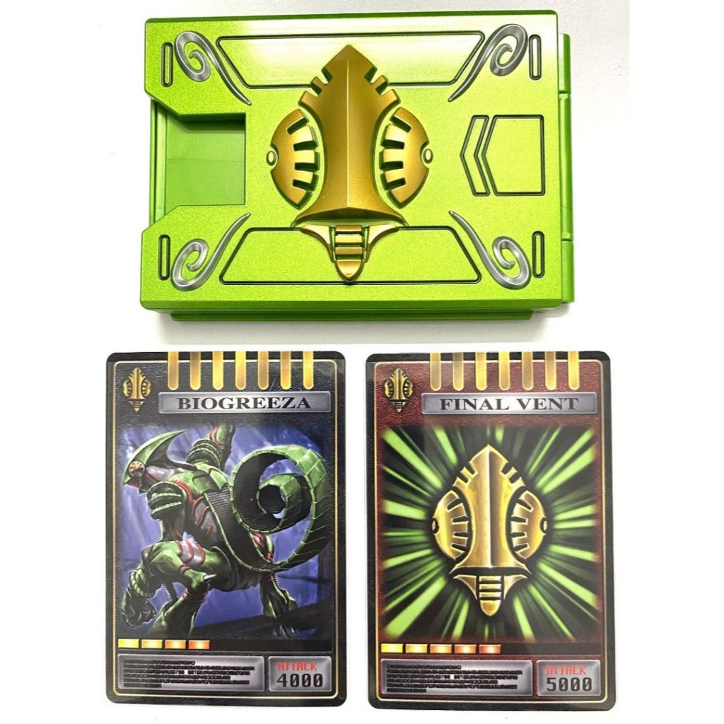 ของแท้ Bandai Masked Kamen Rider Ryuki CSM 2.0 Card Deck Verde & 2 Card Biogreeza Final Vent