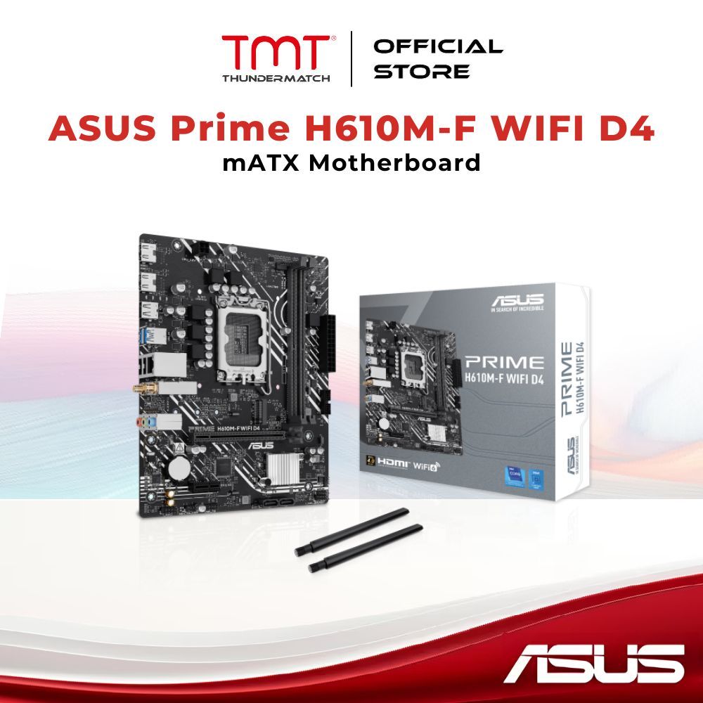 TMT เมนบอร์ด ASUS Prime H610M-F WIFI D4 LGA1700 mATX