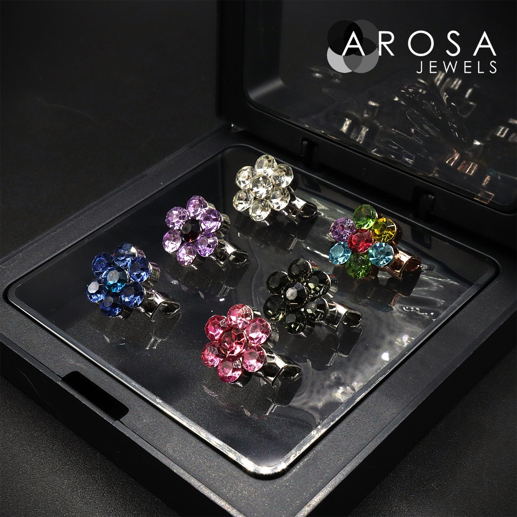 AROSA JEWELS ชุด 6-in-1 (สี) เข็มกลัดเด็ก kerongsang D7-02A (1.5cm x 1.3cm)