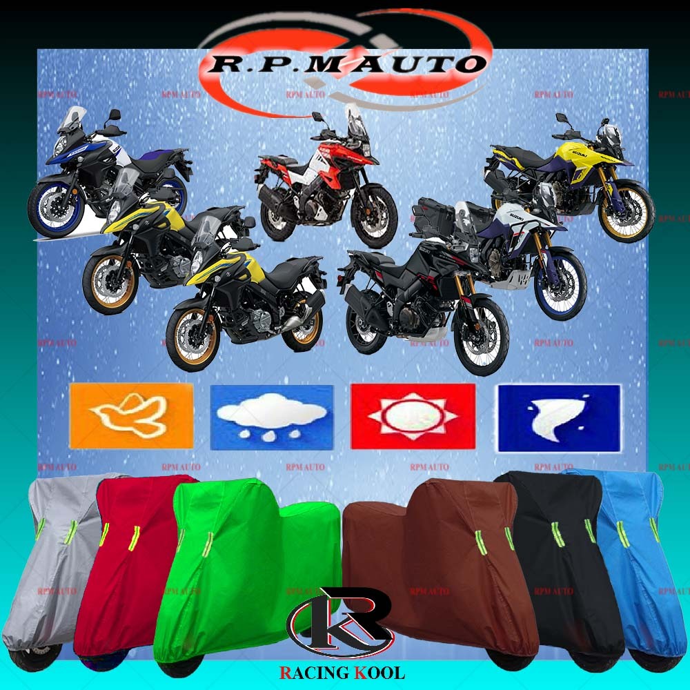 SUZUKI รถจักรยานยนต์ Racingkool-MotorCover ป้องกันกันน้ํา SUZUKI V STROM-650 V STROM-650XT V STROM-6