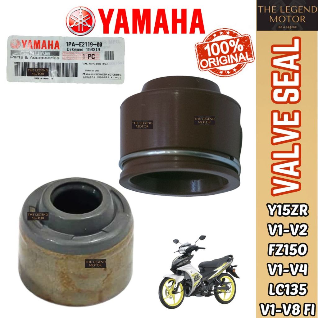FZ150 Y15ZR LC135 V1-V8 FI Y15 FZ LC 135 ชุดซีลวาล์ว Getah Bar เหล็ก 1PA-E2119-00 2S6-E2119-00 Yamah