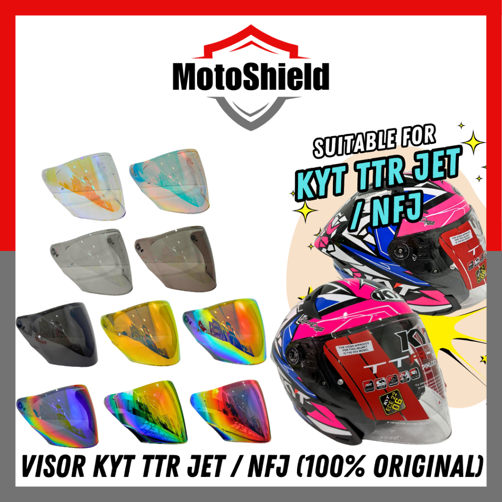 หมวกกันน็อค กระบังหน้า KYT TTR JET/NFJ