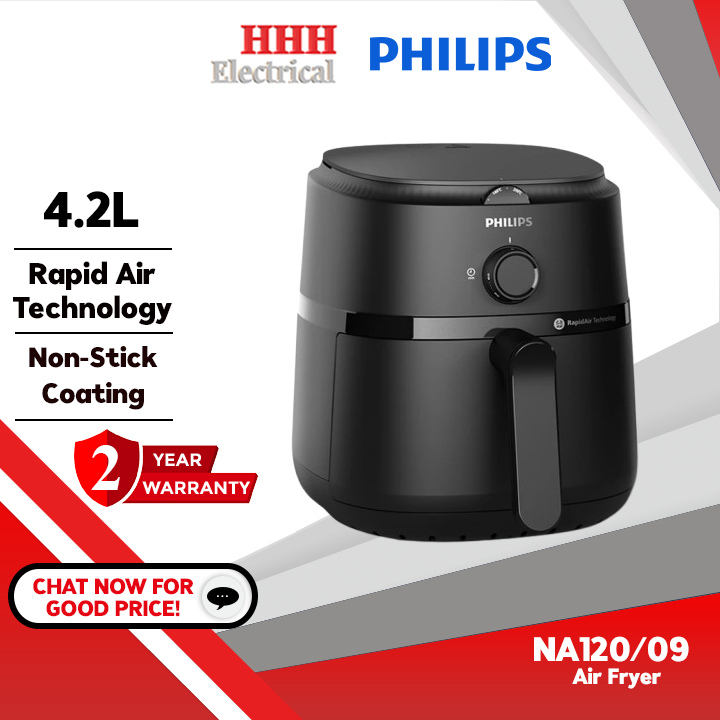 Philips 4.2L Air Fryer NA120/09 @ NA221/09 พร้อม Cooking Window/ Philips 6.2L Air Fryer NA231/09