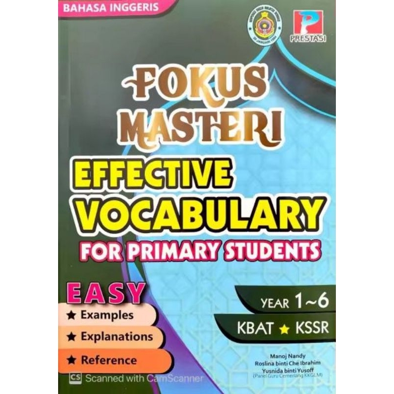 Fokus Masteri คําศัพท์ที่มีประสิทธิภาพสําหรับนักเรียนชั้นประถมศึกษา ปี 1 ถึง 6