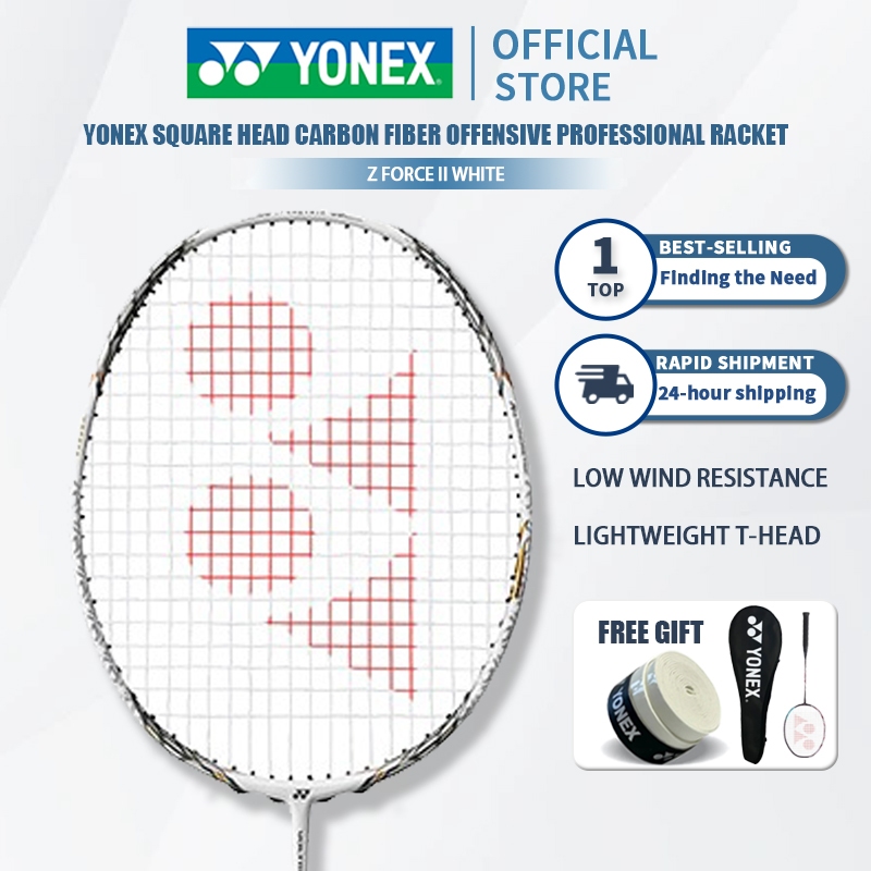 Yonex VOLTRIC Z FORCE II WHITE CARBON FIBEROFFENSEIVE 4U (80-84.9g) 28LBS PROFESSIONAL CKET