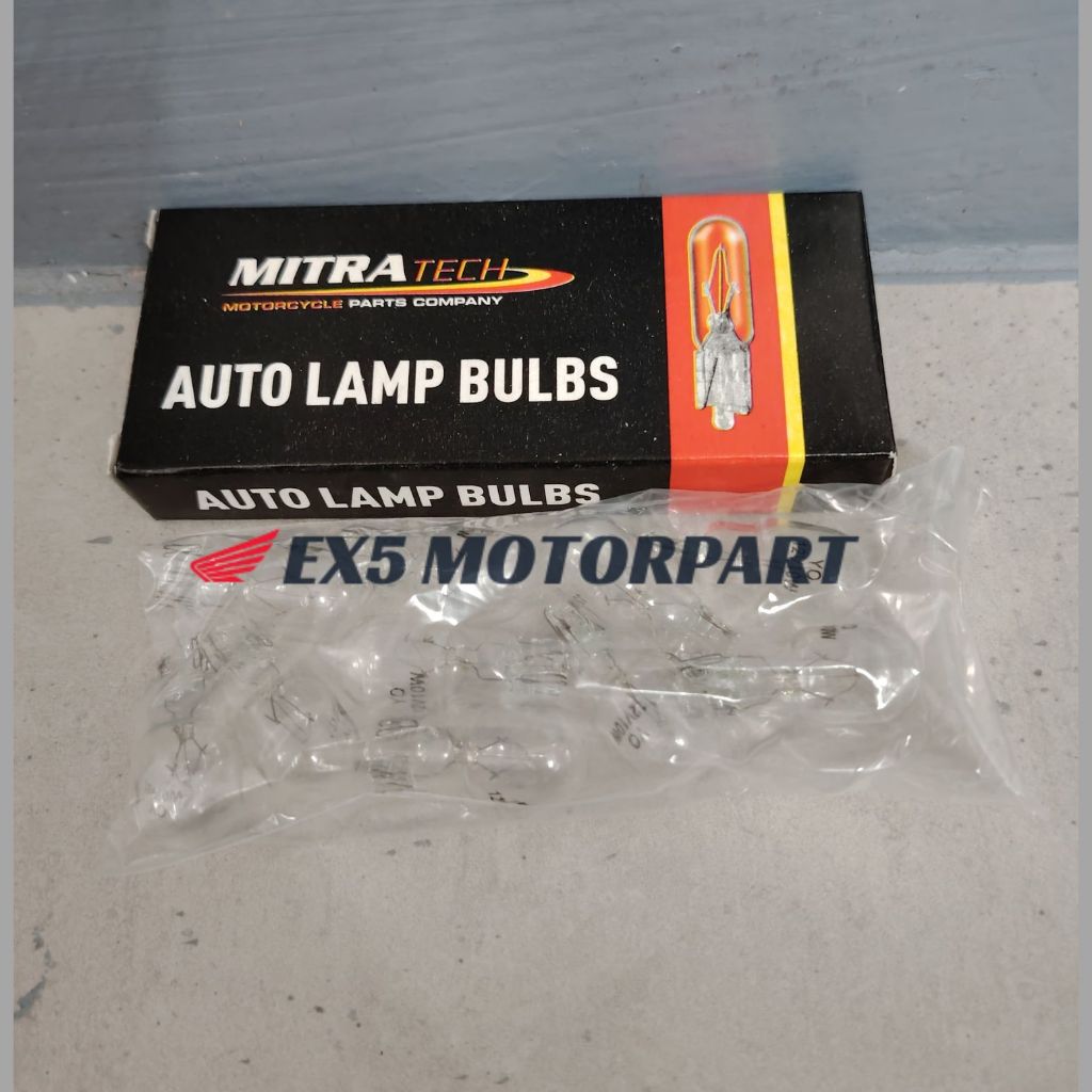 EX5 HP/ EX5 DREAM / Y15 BULB SIGNAL 12V/3W T10 CLEAR(1 กล่อง) 12V/10W T13 CLEAR & ORANGE (1 กล่อง)