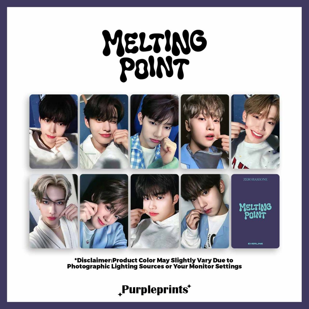 ZB.1 Melting Point Unofficial Fanmade Kpop photocards