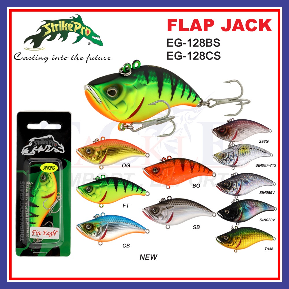 (13.6g-21.8g) Strike Pro Flap Jack Fishing Lure EG-128 [6.5cm-7.5cm] เหยื่อตกปลา Sinking