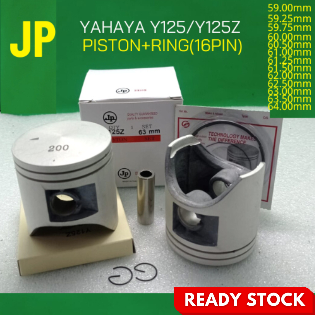 YAMAHA 125 / Y125z - ลูกสูบJPRACING + แหวน (ชุด) (59mm/59.25/59.75/6161.50/62/62.50/63/63.5)
