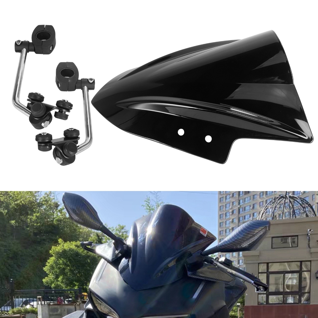 กระจกบังลมอเนกประสงค์พร้อมขายึดสําหรับมือจับขนาด 7/8 และ 1" 22 มม. Benelli ER6 Shiver XJ6 KTM DUKE E