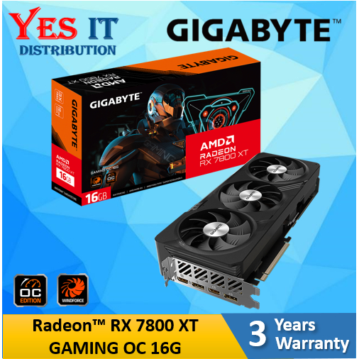 กราฟิกการ์ด GIGABYTE RadeonTM RX 7800 XT GAMING OC 16G