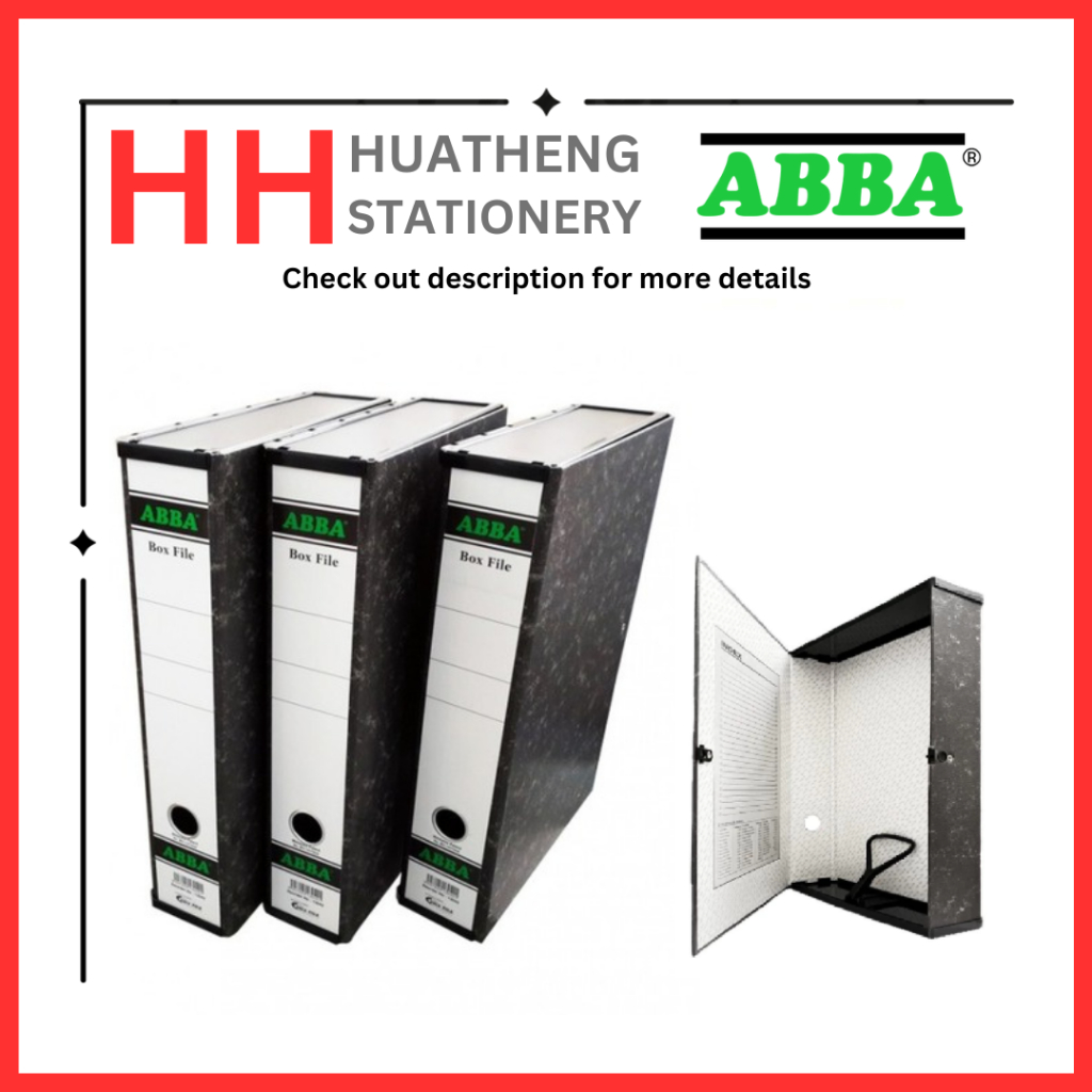 แฟ้มกล่อง ABBA F4 13042 / แฟ้ม ABBA F4 Kotak F4 3"