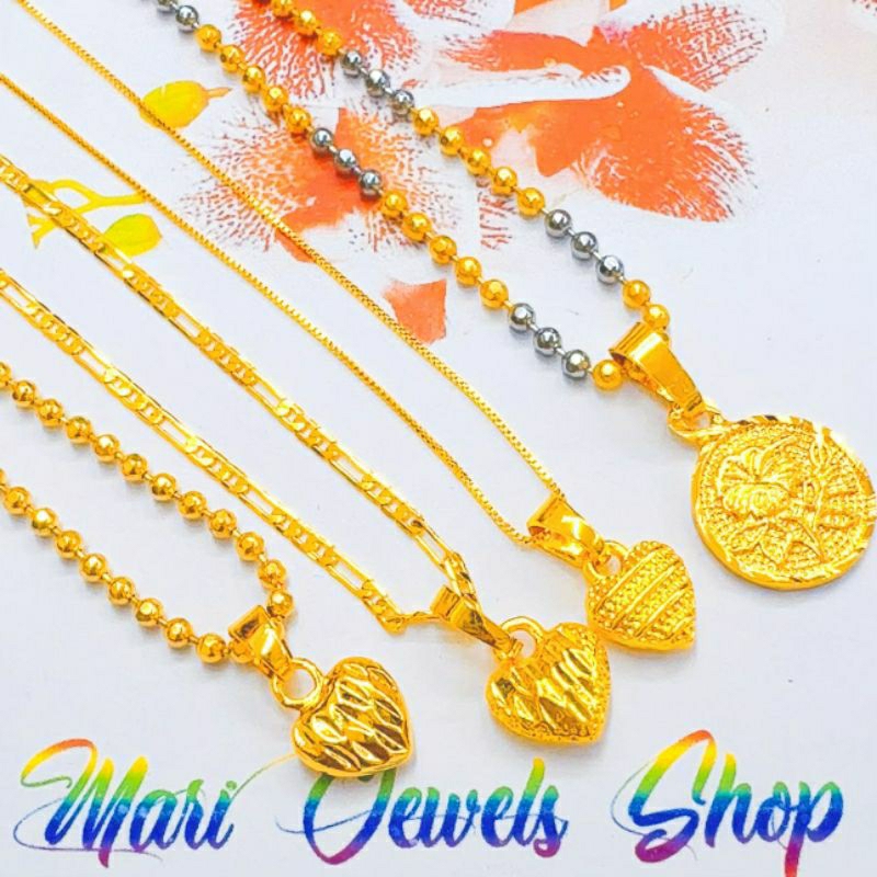 ADA COP 916 (NCE37S) BANGKOK GOLD NECKLACE/NECK CHAIN สําหรับ CHILDREN SMALL LOVE SAILING CHILD สร้อ