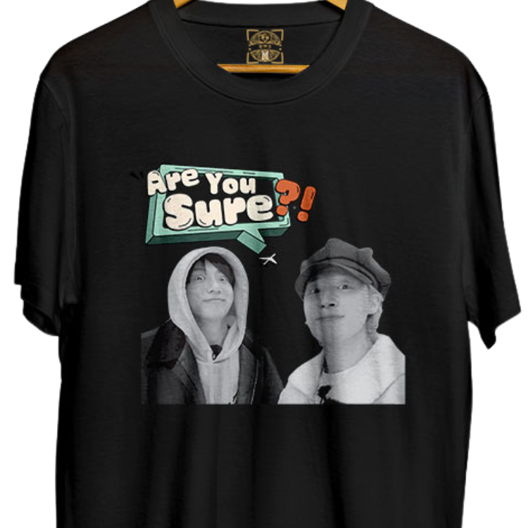 [D25-017] ARE YOU SURE JIMIN JUNGKOOK BASIC T-SHIRT - 160GSM