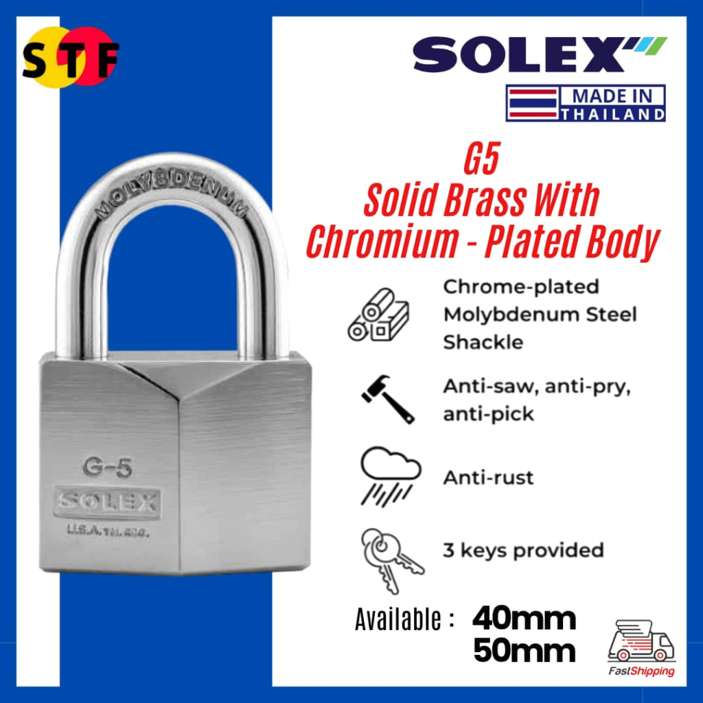 กุญแจกุญแจ Solex G5 กุญแจป้องกันการตัด / ล็อคแผ่น Solex ผลิตใน