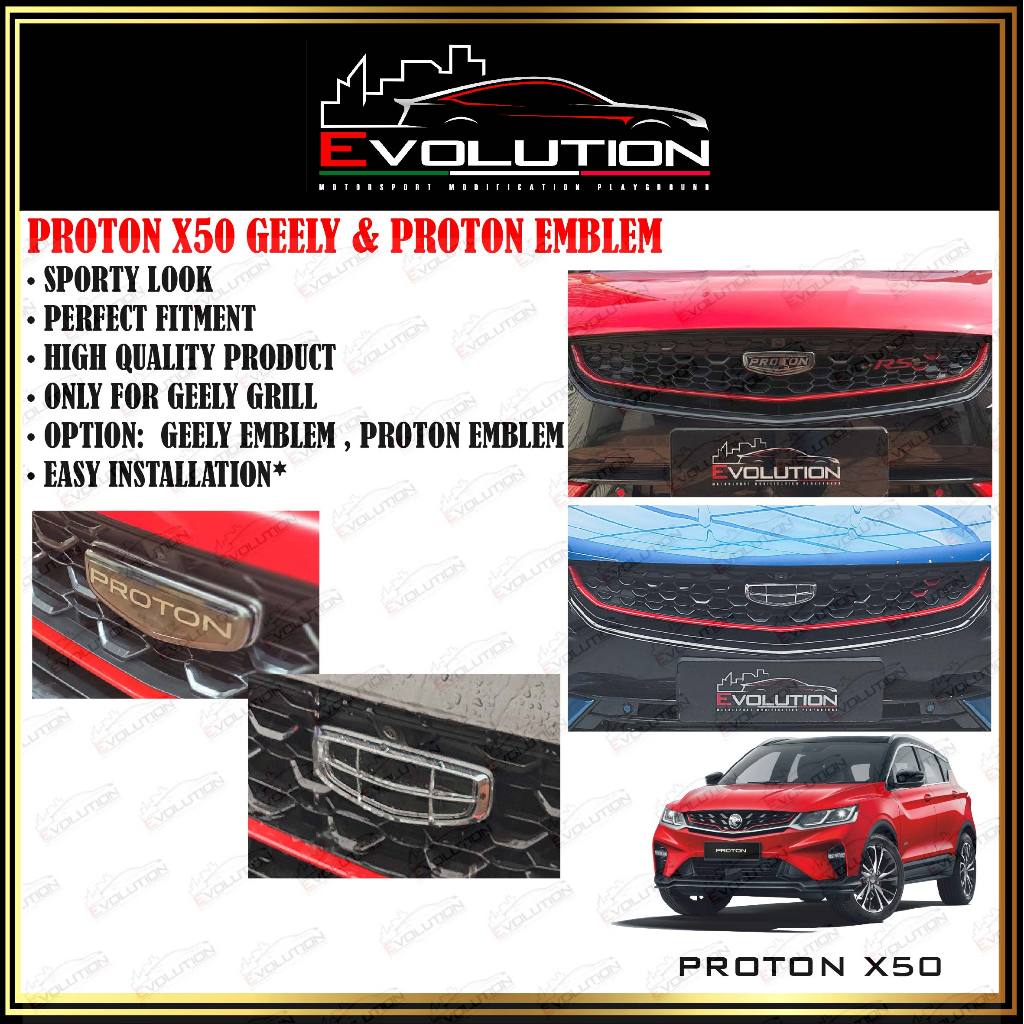 [ONY สําหรับ GEELY GRILL] PROTON X50 PROTON S70 PROTON X70 LOGO CAP (PROTON LOGO / โลโก้ GEELY)