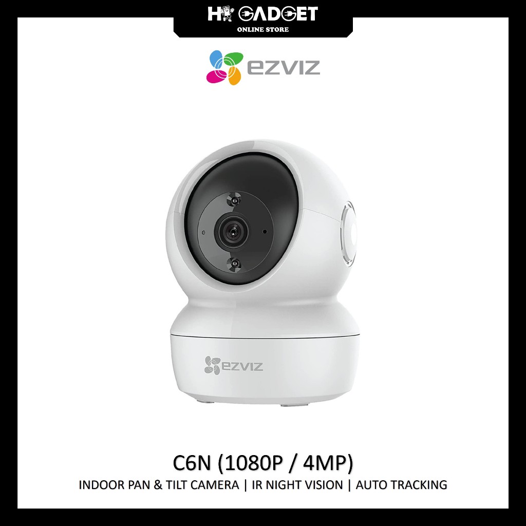 EZVIZ C6N 1080P/4MP INDOOR PAN & TILT กล้องวงจรปิด IR NIGHT VISION ติดตามอัตโนมัติ