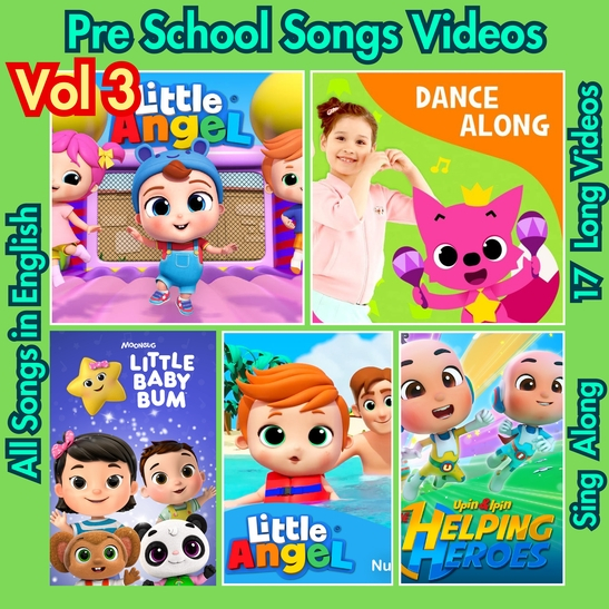 [MOVIE PENDRIVE] BEST NOURSERY COLLECTION HD RES LONG KIDS SONG & EDUCATION 3 N=17 SET 4I