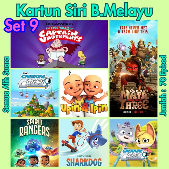 [MOVIE PENDRIVE] KARTUN SIRI DUB COLLECTION 70 CERITA BM KANAK 9 RES HD SET 4W