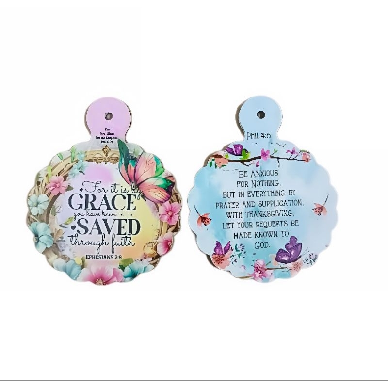 MDF Coaster รอบด้วยพระคัมภีร์ Verse * 2D PRINT * ไม้ MDF • Christian • Chosen Treasure