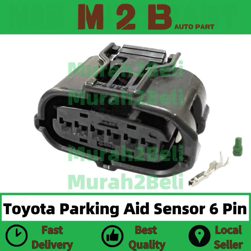 Toyota Denso Ultrasonic Parking Aid Sensor Socket Connector 6 Pin