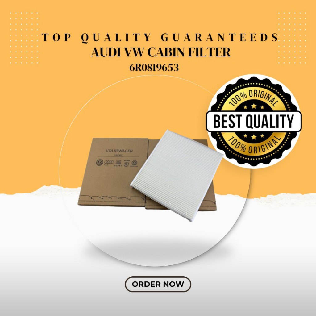 6R0819653 AIR COND FILTER 1.2 1.4 1.6 VW POLO VENTO POLO SEDAN HATCHBACK 6R1 6C1 JZW819653ก 602 604 