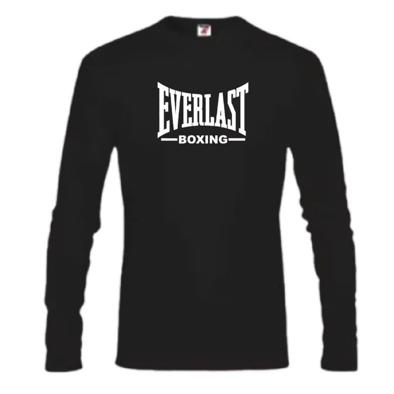 BAJU DEWASA EVERLÄST B0XING UNISEX XS-5XL เสื้อยืดแขนยาวผ้าฝ้าย 100% คุณภาพระดับพรีเมียม 200GSM