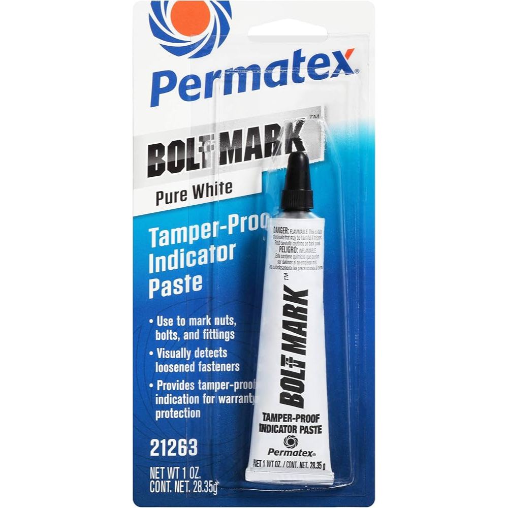 PERMATEX Bolt Mark Pure White 21263 Tamper- Proof Indicator Paste - 28.35g