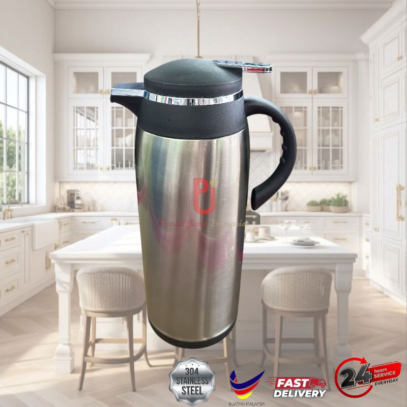Botol Termos Tahan Karat/ Kelalang Termos/ หม้อสูญญากาศสแตนเลส / กระติกน้ําร้อน 1.9 ลิตร