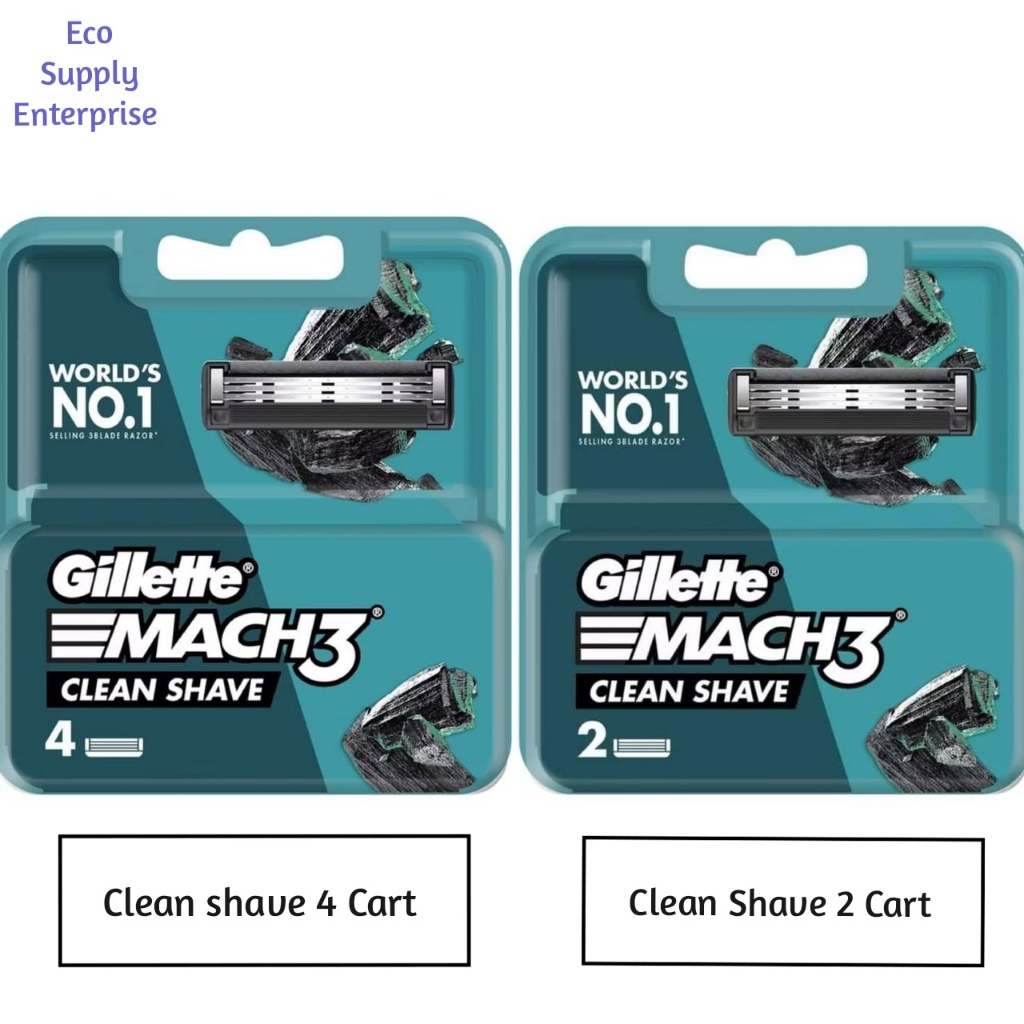 Gillette MACH 3 Clean Shave 4 ตลับ/Gillette MACH 3 Clean Shave 2 ตลับ