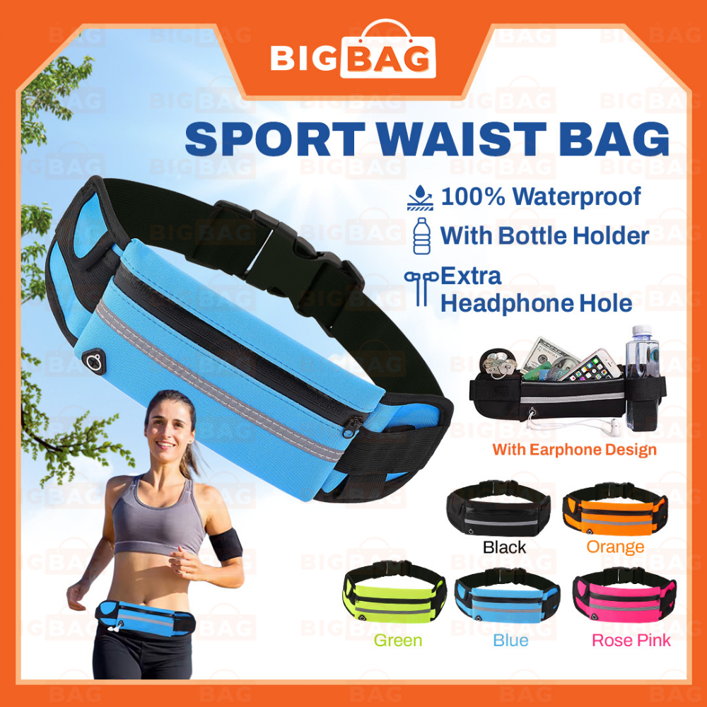 กระเป๋าคาดเอววิ่ง กระเป๋าวิ่ง กันน้ํา Beg Pinggang กระเป๋าวิ่ง Beg Jogging Bag Sport Bag Belt Bag Ou