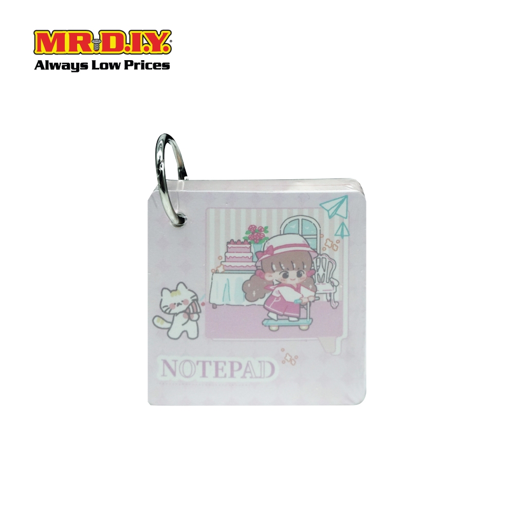 (MR.DIY) สมุดจดบันทึกสีสันสดใส (L70mm x L70mm)