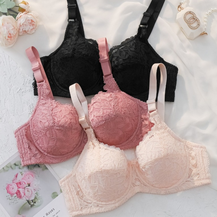 Supportive Lace Bra B/C Cup 36–46 Underwire Soft & Full Coverage
