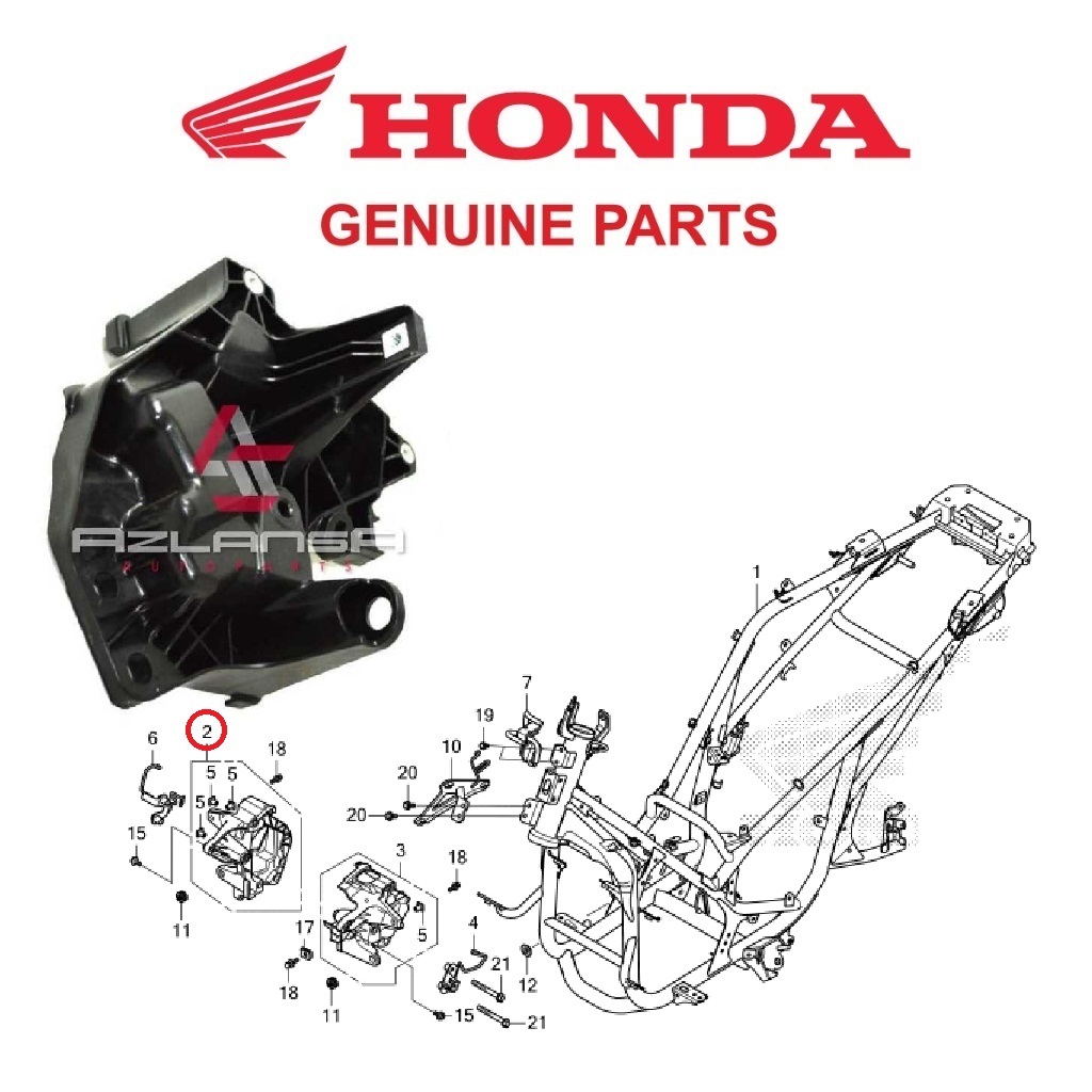 ฝาครอบ Stay RH FR ( 50311-K0W-N00 ) ADV 150