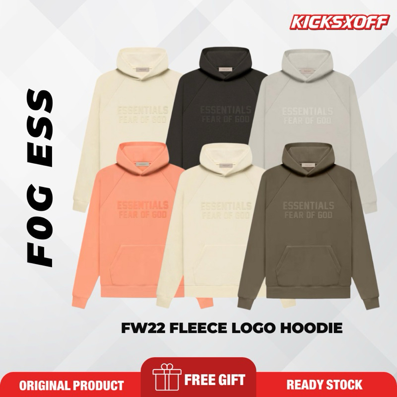 ESS FW22 ขนแกะโลโก้ Hoodie Hype/แฟชั่น/Streetwear/คู่/เสื้อยืด Unisex/baju streetwear