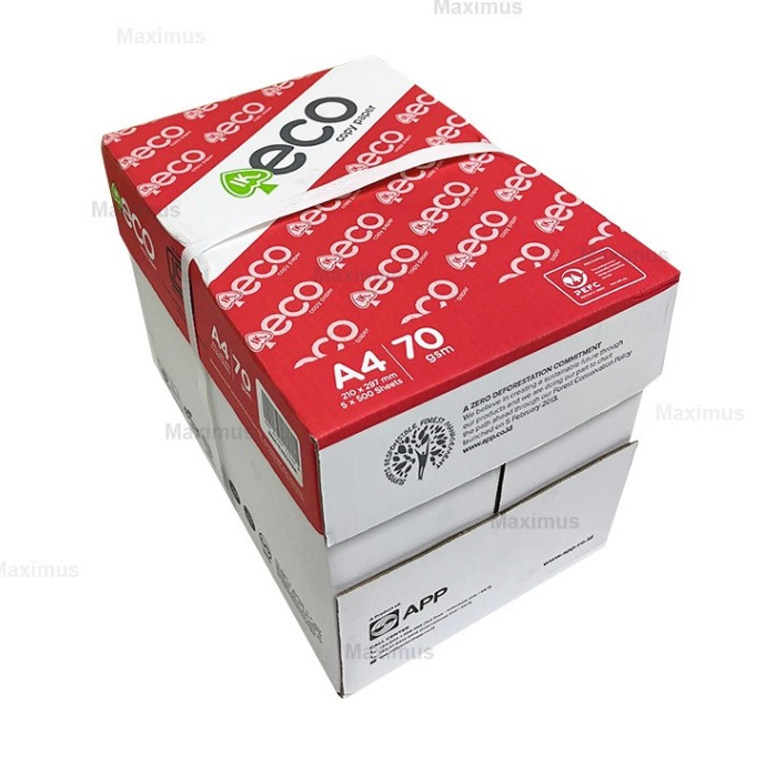 [5 รีม] กระดาษ IK Eco Copier A4/Kertas A4 70gsm 500 แผ่น (กล่องละ 5 รีม)
