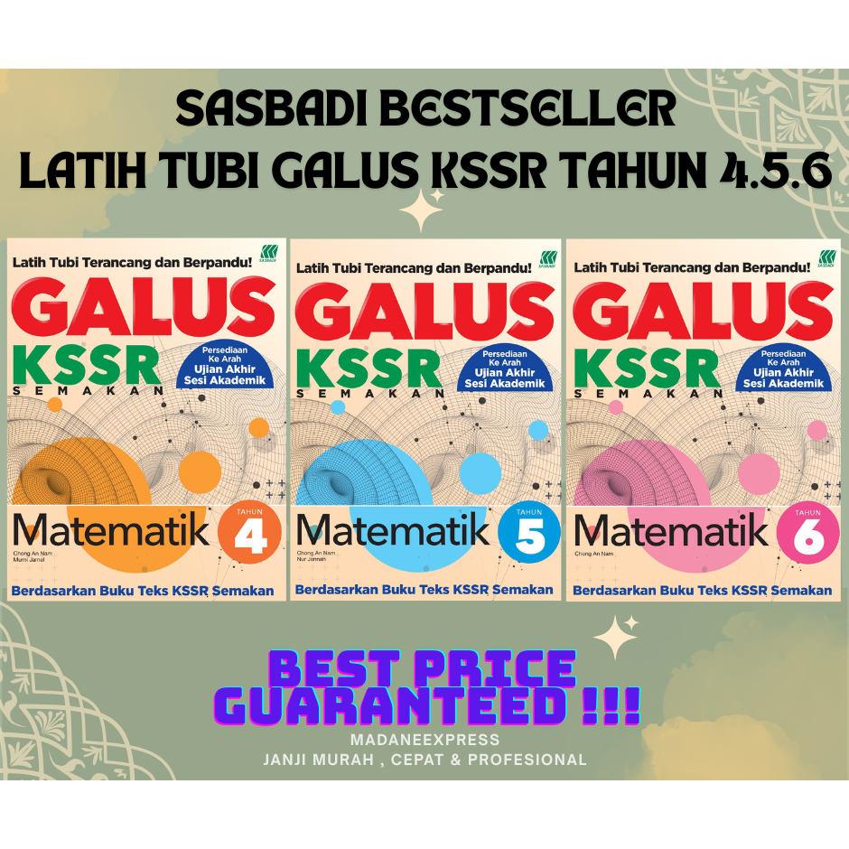 [XPRESS] SASBADI BESTSELLER: TRAINING TUBI GALUS UASA YEAR 4.5.6 KSSR