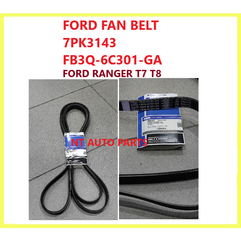 FORD FAN BELT 7PK3143 FB3Q-6C301-GA FORD RANGER T7 T8