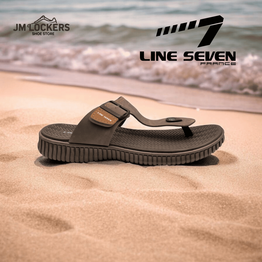 LINE 7 รองเท้าแตะผู้ชาย/รองเท้าแตะผู้ชาย/Selipar Lelaki/Sandal Lelaki E-3001