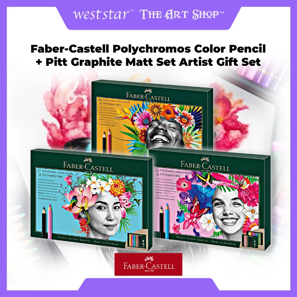 [WETAS] Faber Polychromos Color Pencil + Pitt Graphite Matt Set Polychromos and Pitt Graphite Matte 