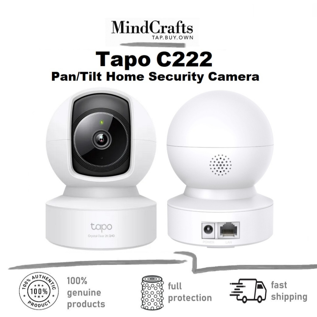 TP-Link Tapo C202 Tapo C212 Tapo C222 Home Security กล้องเชื่อมต่อ Ethernet/Wi-Fi