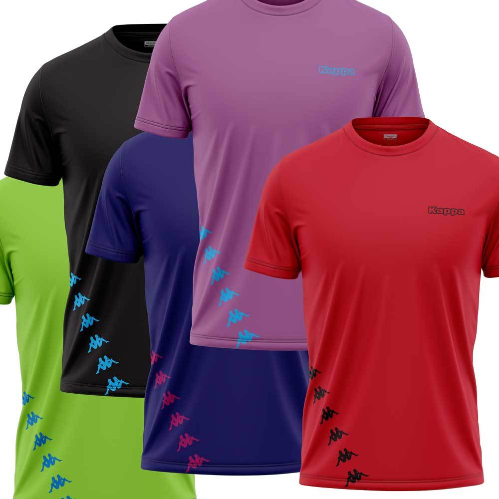 KAPPA Men Sports RoundNeck T-Shirt Jersey Short Sleeve QuickDry Baju Sukan Jersi Kuning Lelaki Lenga