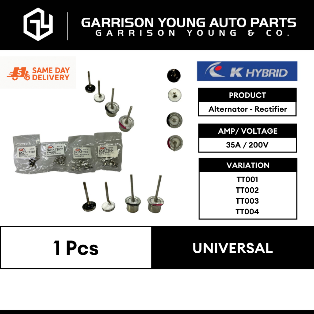 [K-HYBRID] ไดชาร์จ - ไดโอด Rectifier / SK37-TT001/TT002/TT003/TT004 / ต่อชิ้น 流发电机