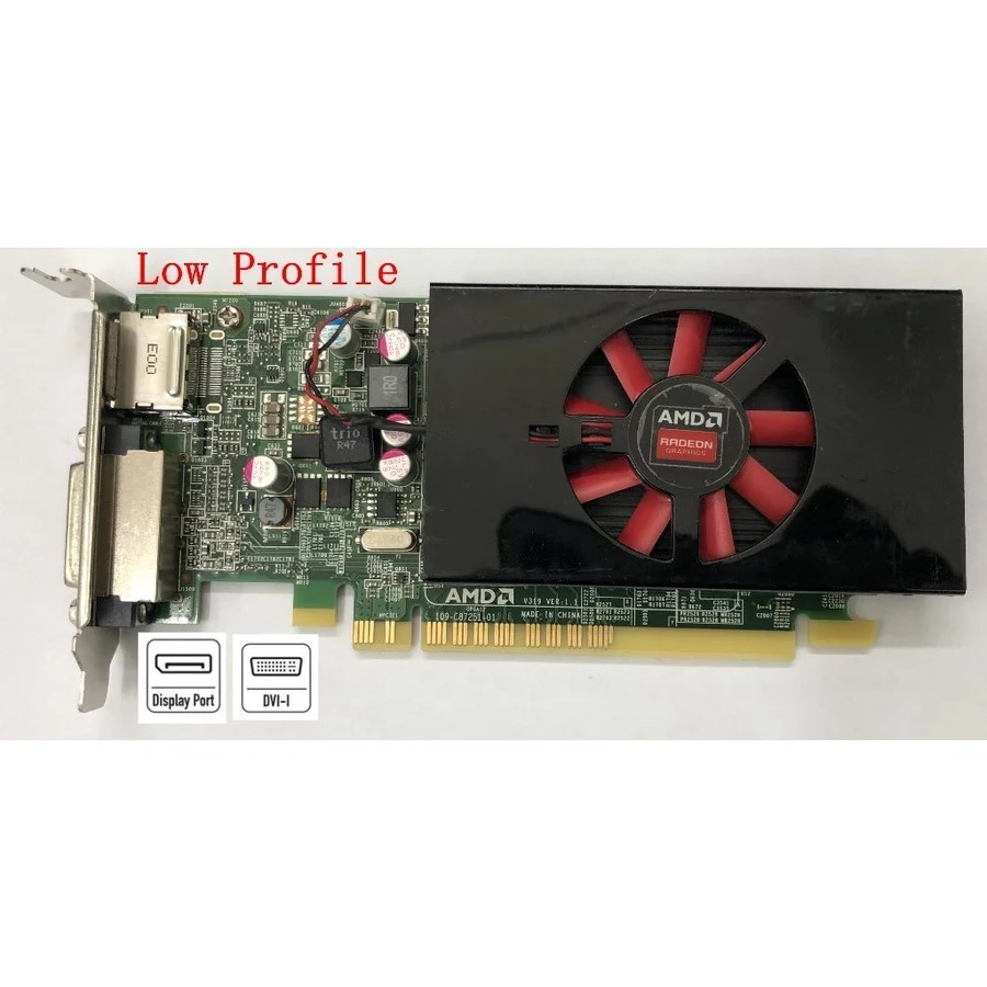 โปรไฟล์ต่ํา SFF NVIDIA GEFORCE การ์ด GT730 QUADRO K2200 NVS310 AMD Radeon R5 R7 RX430 340X 1GB 2GB 4