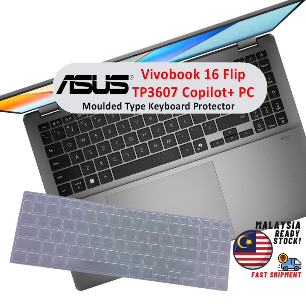 ฝาครอบคีย์บอร์ดสําหรับ ASUS Vivobook 16 Flip TP3607 TP3607SA Copilot + PC 16 "แล็ปท็อปแป้นพิมพ์ Prot