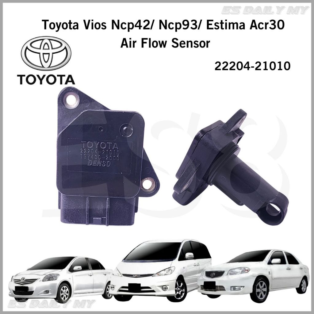 22204-21010 Toyota Mass Air Flow Sensor Camry ACV30 Wish Estima ACR30 Altis Vios NCP92 NCP93