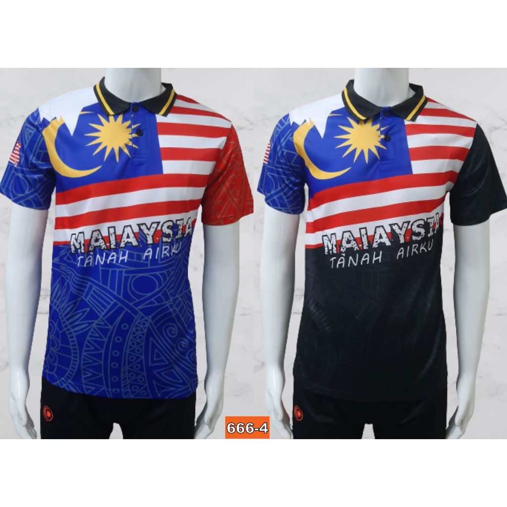 SFS Size M - XL เสื้อ Baju Sukan Cotton Lengan Pendek Unisex Slim Fit เสื้อกีฬาคอปกแขนสั้น