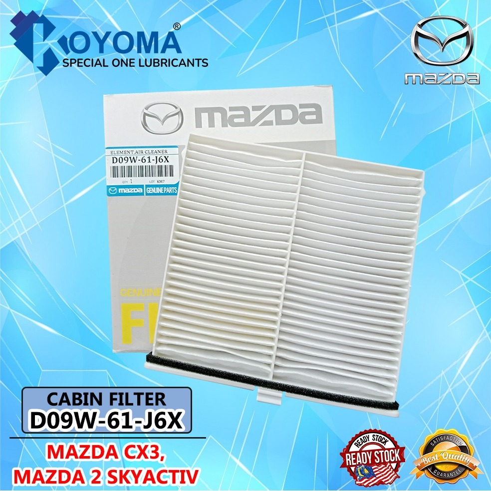 MAZDA 2 1.6 SKYACTIV , MAZDA CX3 AIRCOND CABIN FILTER D09W-61-J6X