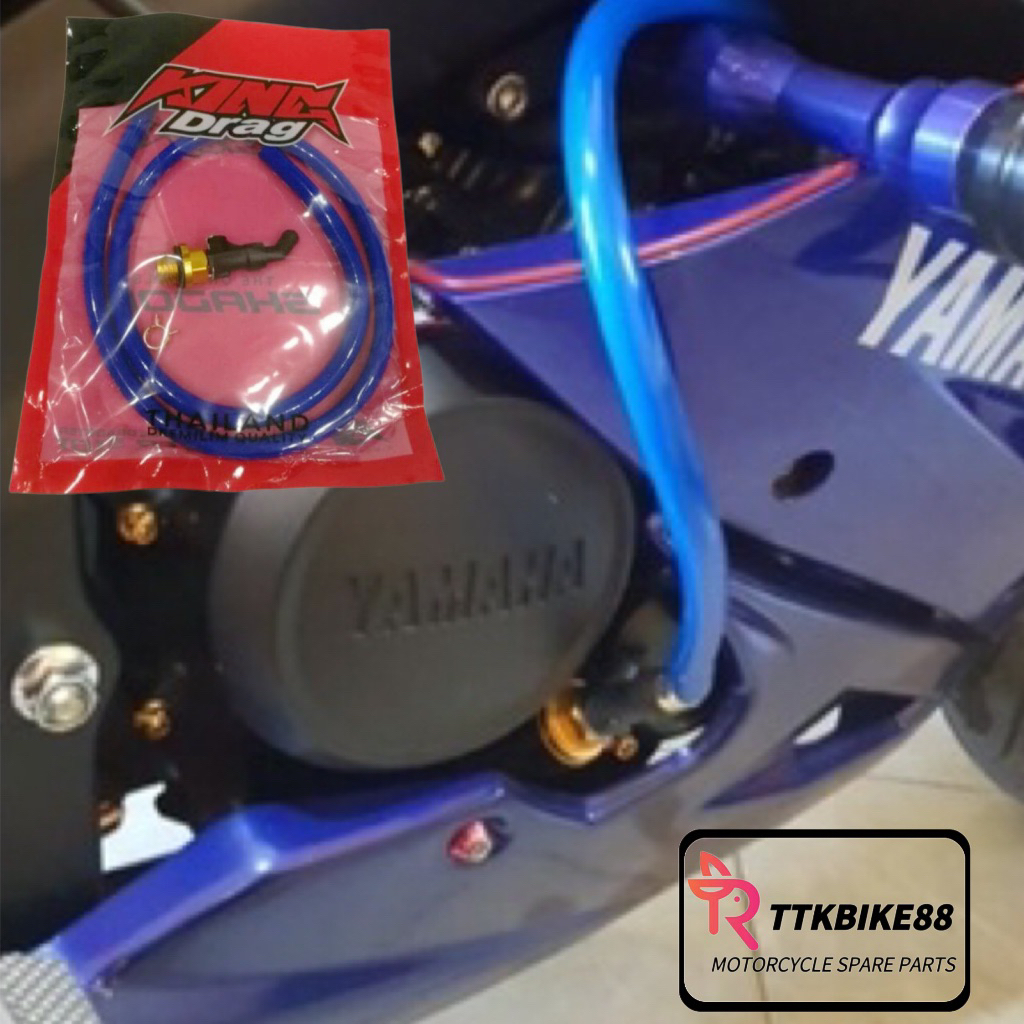 โดย PASS KING DRAG M5 HOLDER ท่อโลหะผสม 100 ซม. PENYEYUK MINYAK BYPASS ท่อ UNIVERSAL YAMAHA HONDA Y1